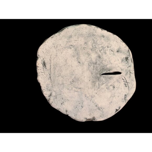 Stan Langtwait Shapes Of Clay Round Wall Plaque Strawberries Flower Ash Signed - Picture 6 of 6